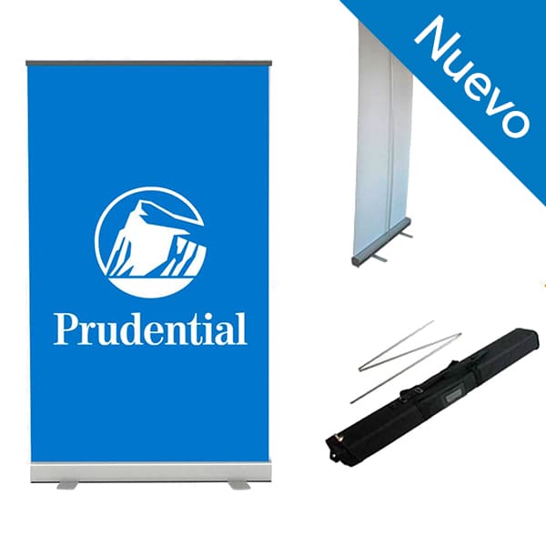 Banner Roll Up de Tela Azul Prudential